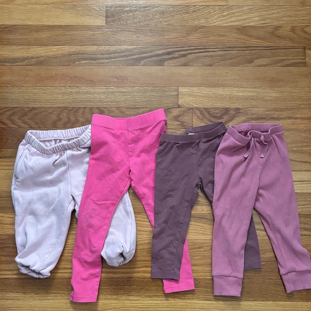 GAP Kids Pink and Brown Leggings Set